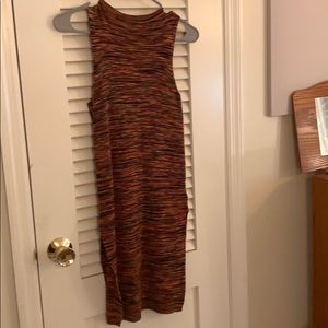 Anthropologie side slit mock neck tunic